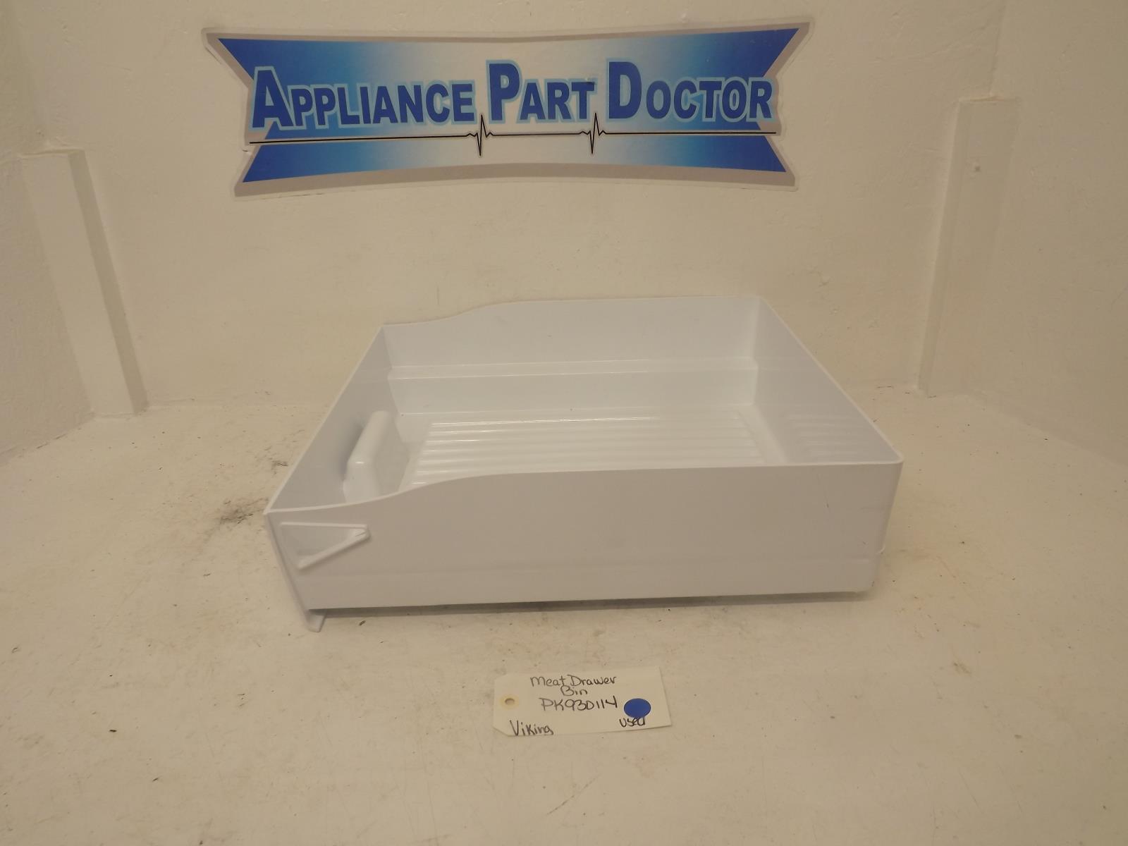 Viking Refrigerator PK930114 Meat Drawer Bin Used Viking Refrigerator PK930114 Meat Drawer Bin Used